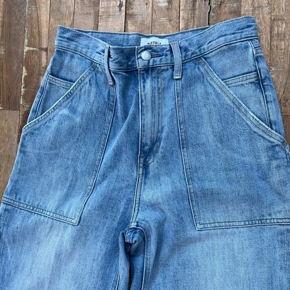 Pistola Jeans High Rise Wide Leg Medium Wash Women's Size 26 - Picture 7 of 16